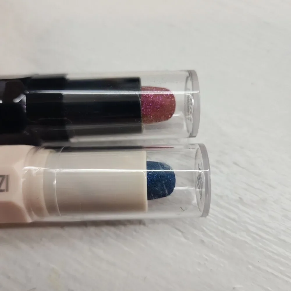 x2 Hard Candy‎ GLITTERATZI CRYSTAL LIP DUO ~ Crushed Crimson & Teal My Thunder